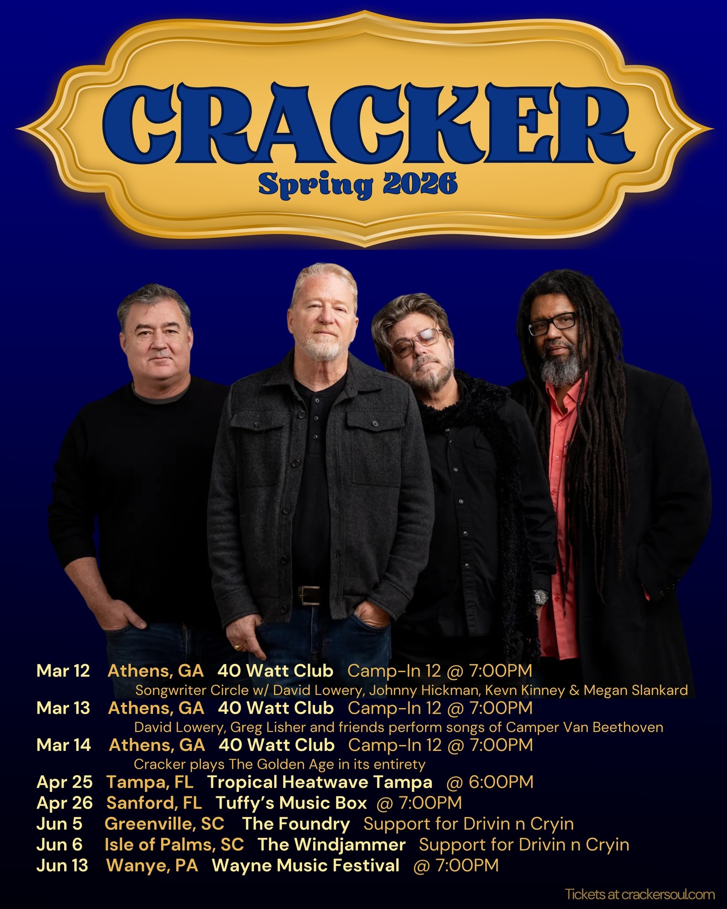 Cracker Tour Poster 2026
